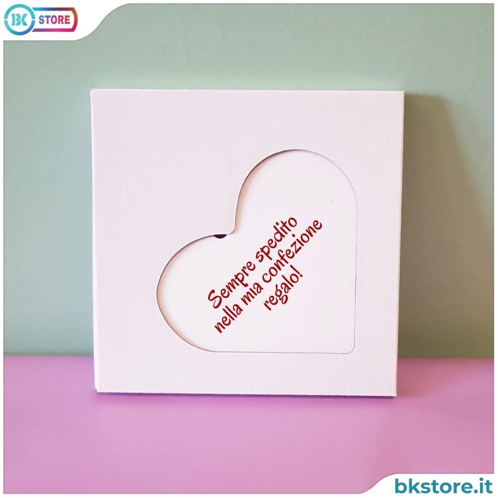 Cuore in ceramica con maestra personalizzata, dedica e nomi