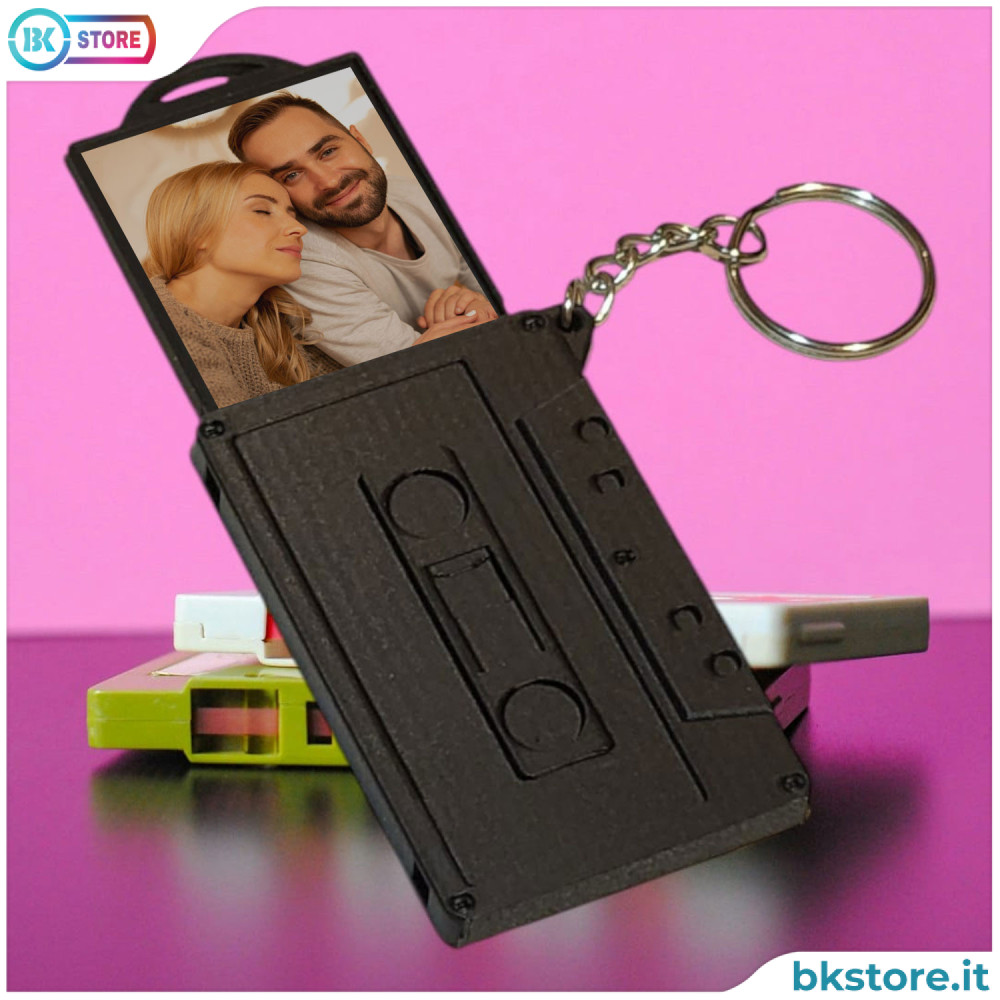 Portachiavi Cassetta Musicale Vintage