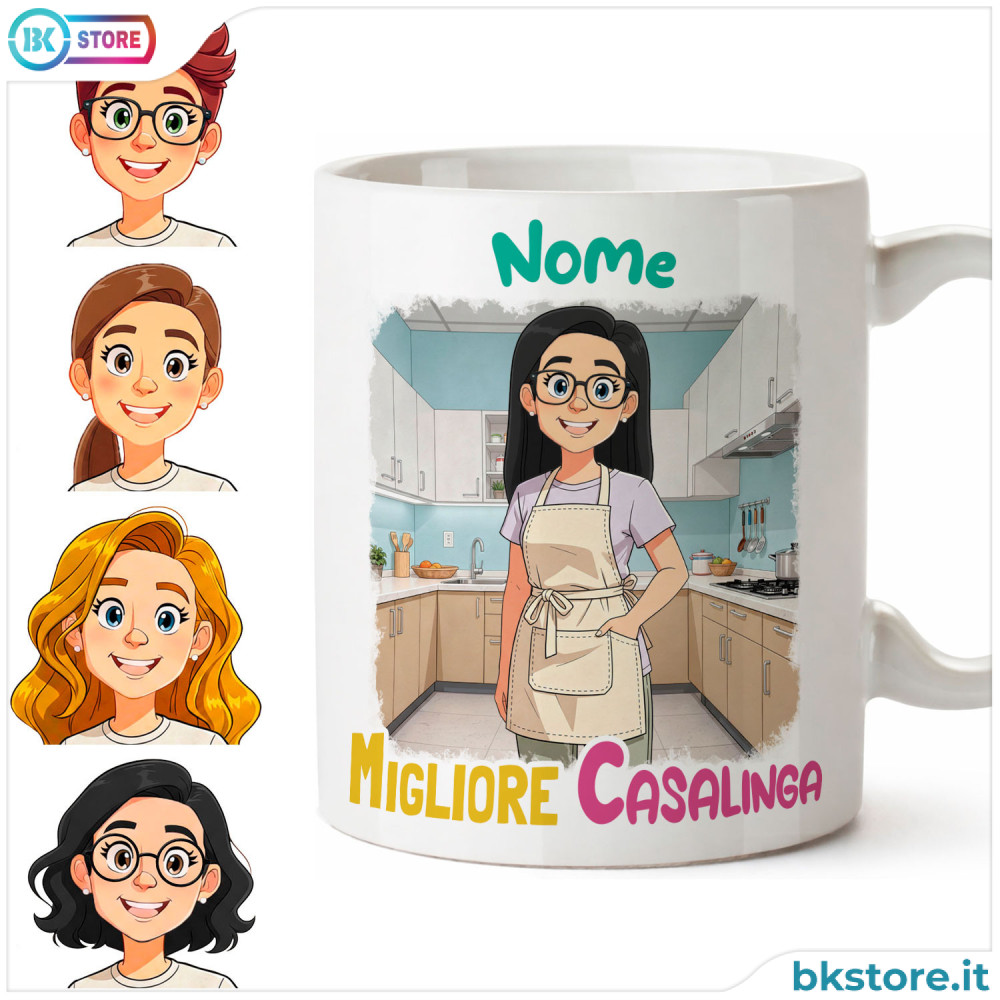 Tazza personalizzata casalinga con avatar e nome
