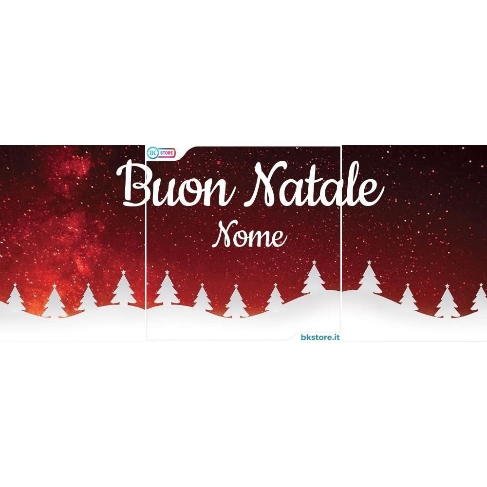 Tazza design natalizio Buon Natale personalizzata con nome