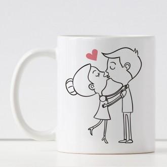 Tazza Con Disegno E Frase D Amore Personalizzata Con Due Iniziali