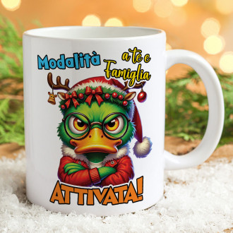 Ironica tazza stile grinch, personalizzata con nome e dedica