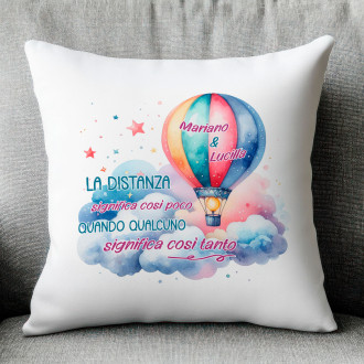 Idea regalo Cuscino personalizzato Coppie a Distanza – La Distanza Significa Così Poco
